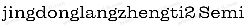 jingdonglangzhengti2 Semilight字体转换